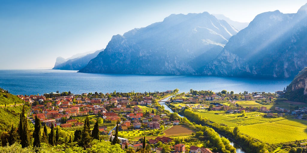 Riva del Garda Sicht auf den See und Umgebung
